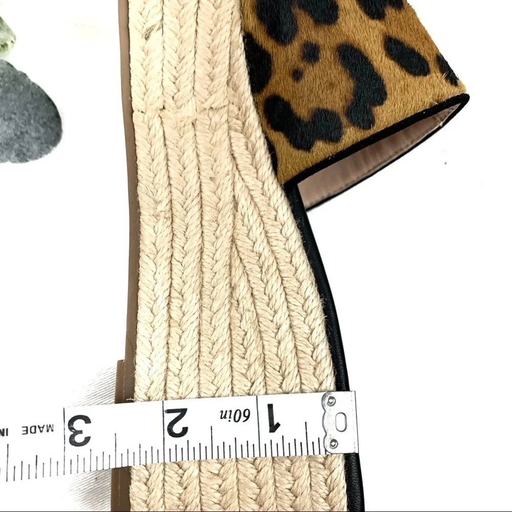 J. Crew Camilla platform espadrilles in animal print calf hair